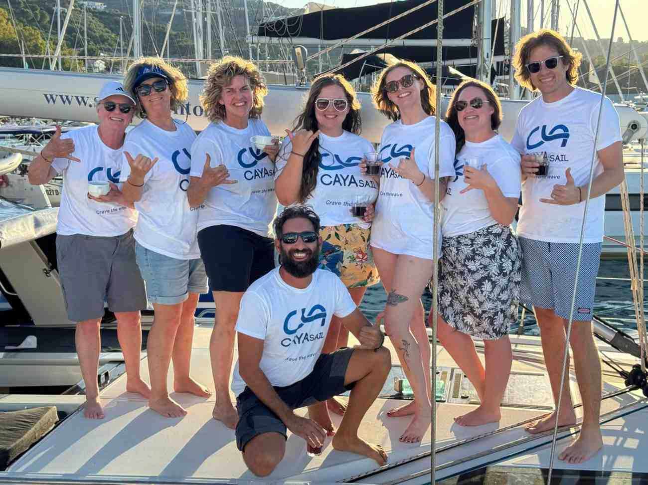 CAYAsail guests enjoying the Ionian