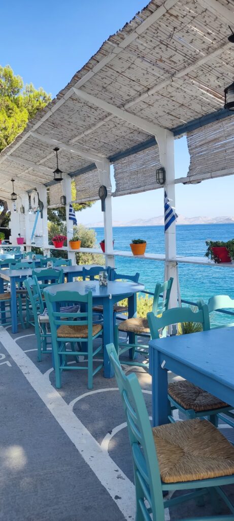 Greek restaurant. Ask CAYAsail